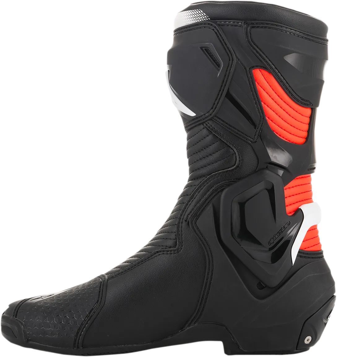 ALPINESTARS SMX  Boots - Black/White/Red Fluorescent - US 12 / EU 47 2221019-1231-47