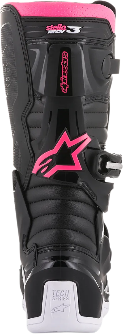 ALPINESTARS Stella Tech 3 Boots - Black/White/Pink - US 8 2013218-130-8