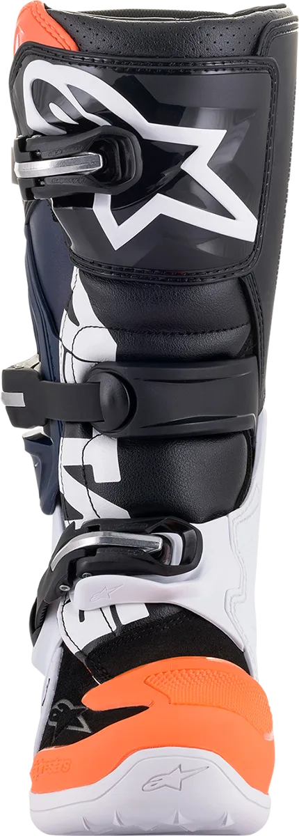 ALPINESTARS Tech 7s Boots Black/White/ Orange Fluo Sz 02 2015017-1241-2