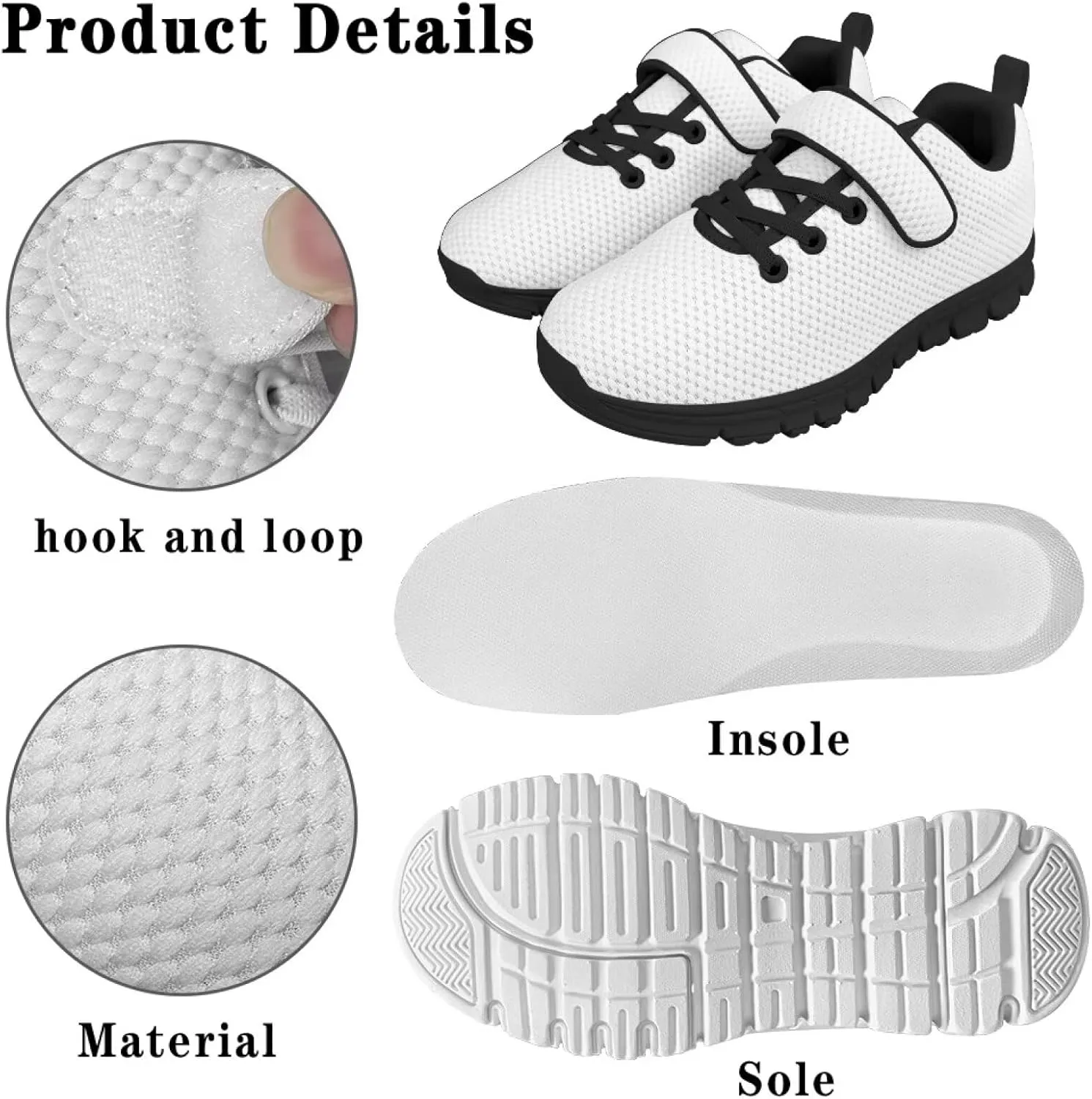 Custom Boys School Running Shoes with Photo Girls Personalized Gifts Kids Silp On Sneakers