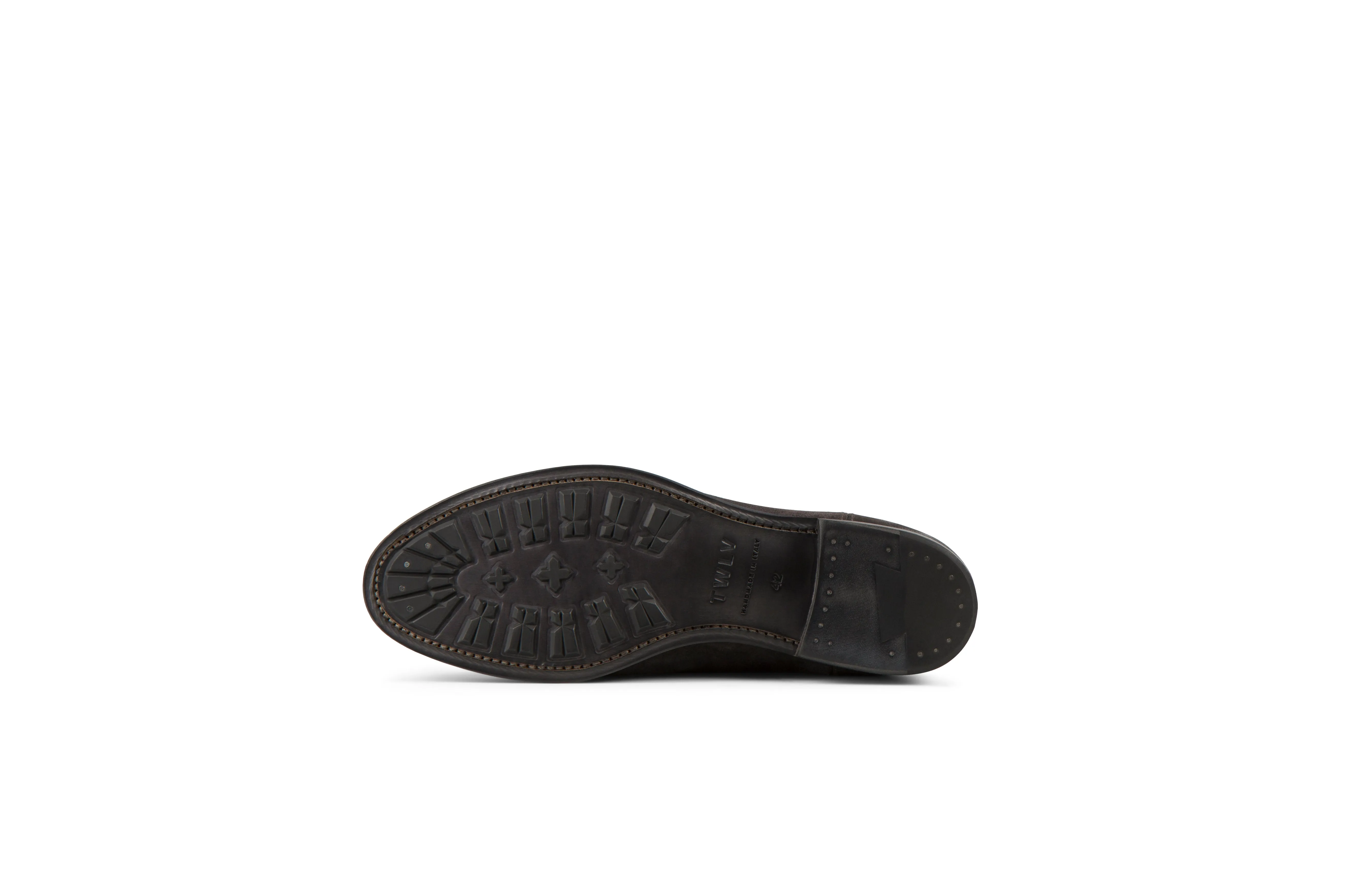 Flame Anthracite Suede Leather Zipper Boots