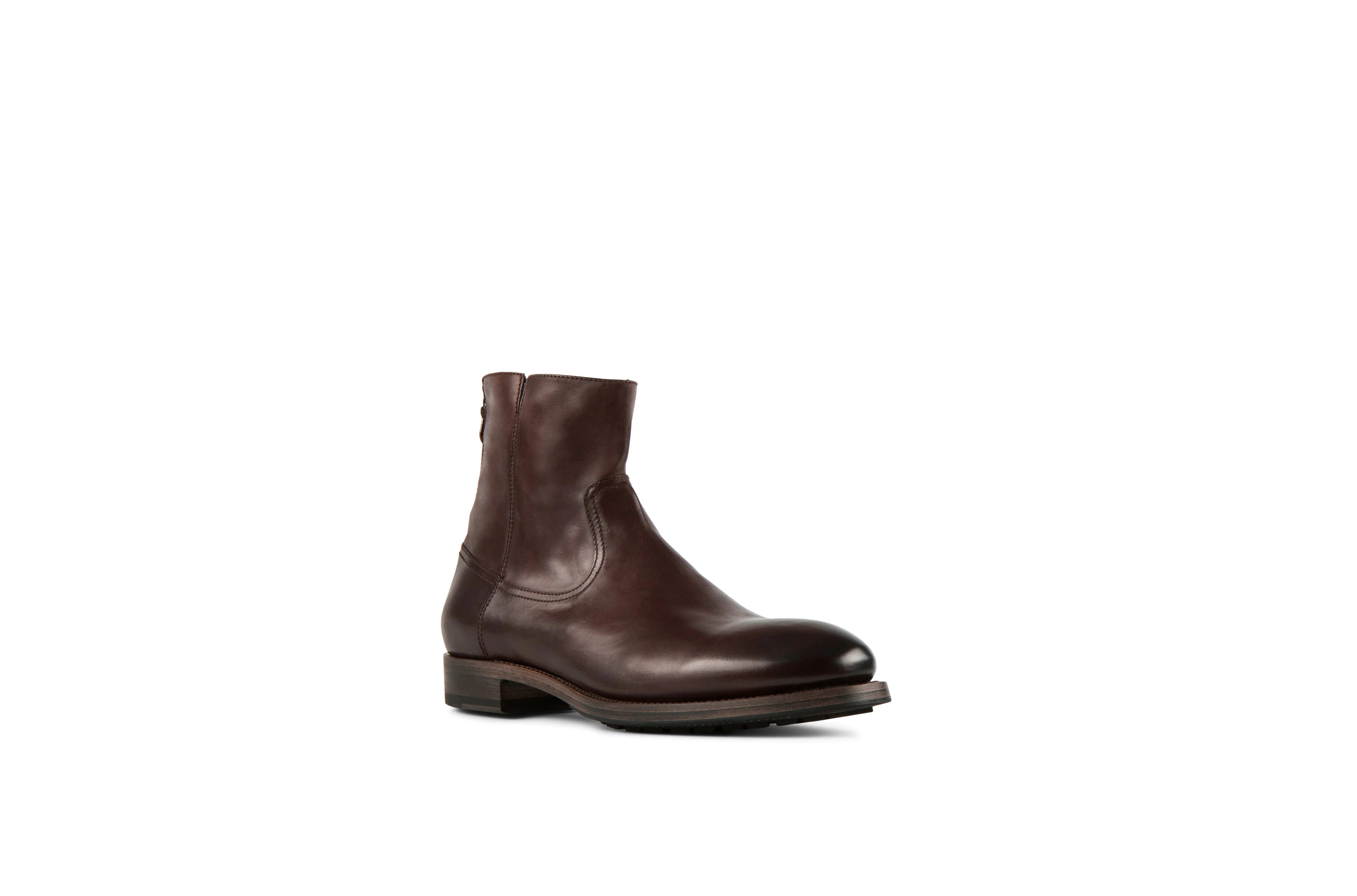 Flame Tmoro Soft Cordovan Leather Zipper Boots