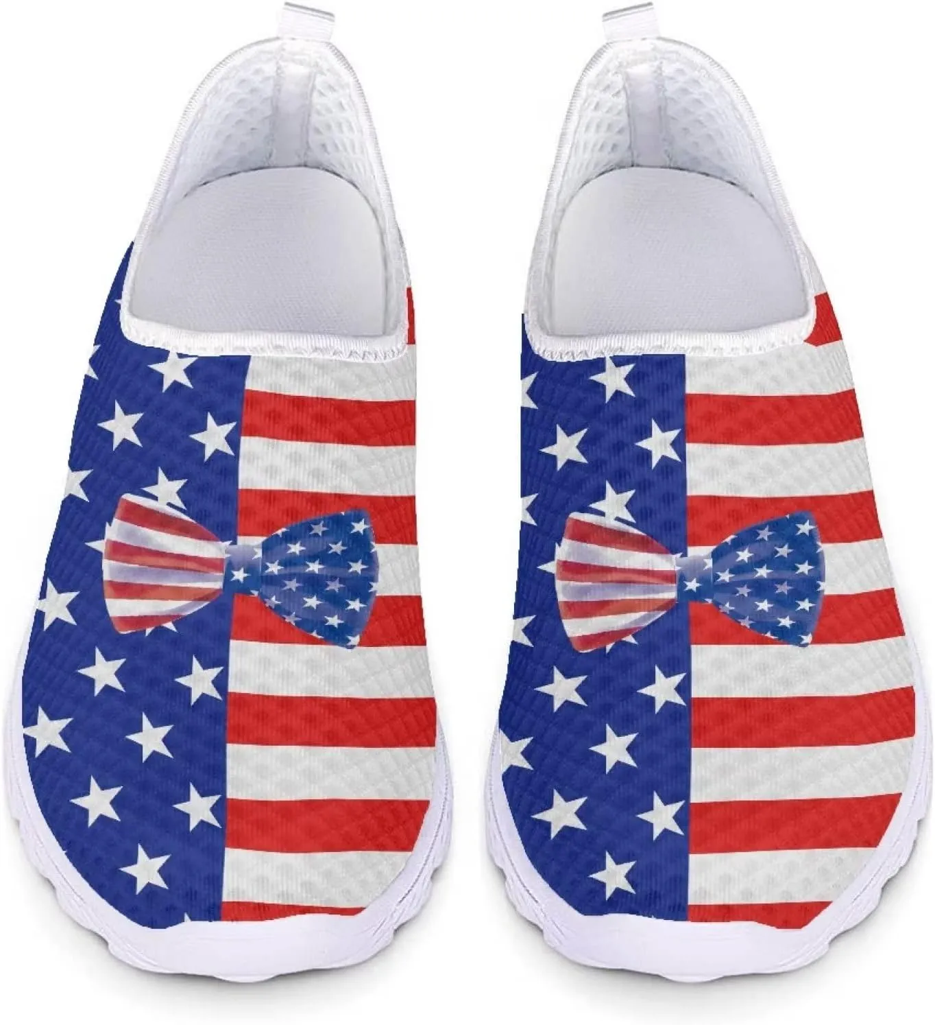GIFTPUZZ Women Running Shoes Lightweight Slip-on Shoes Non Slip Breathable Mesh Walking Sneakers