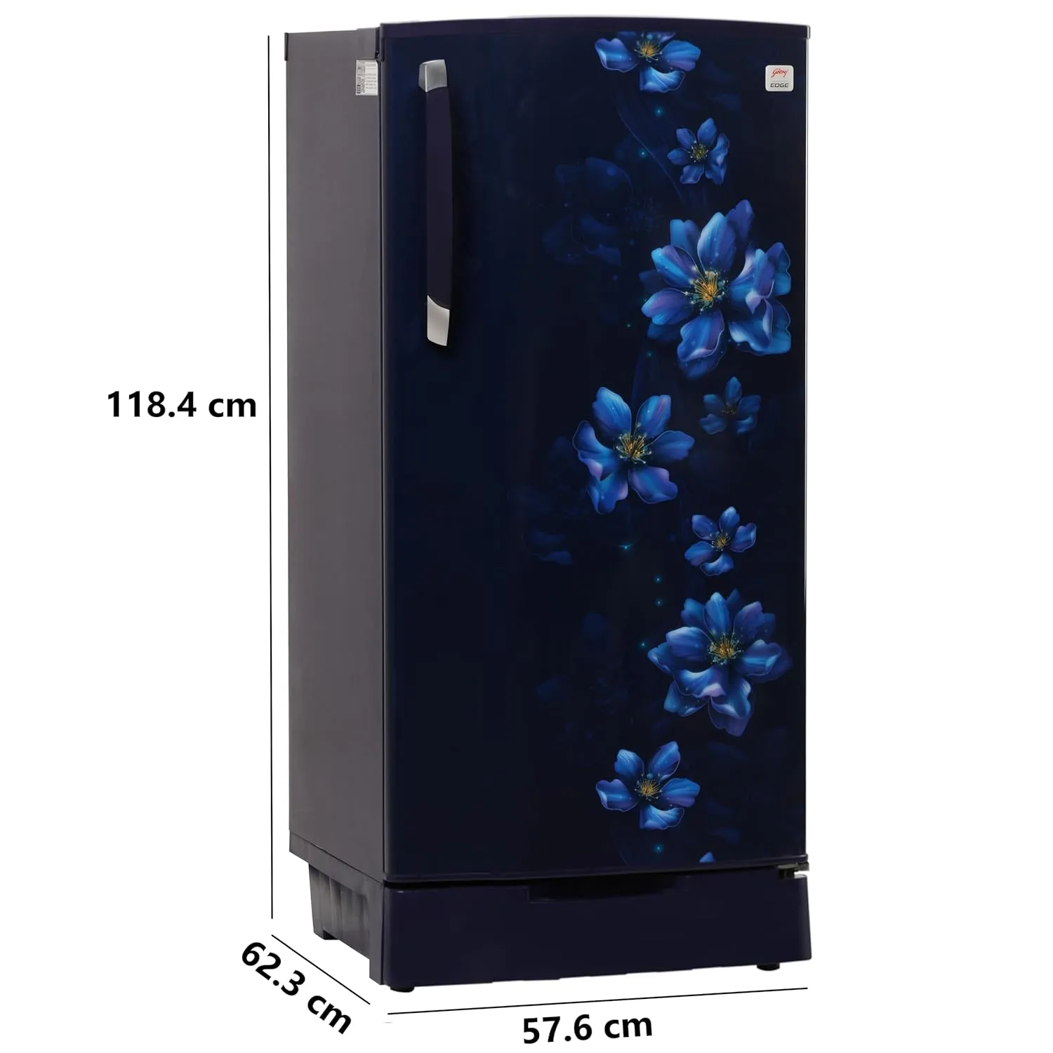 Godrej RD EDGE 205A THF BR BL 180 L 1 Star Direct Cool Advanced Capillary Technology With Jumbo Vegetable Tray Single Door Refrigerator (Berry Blue)