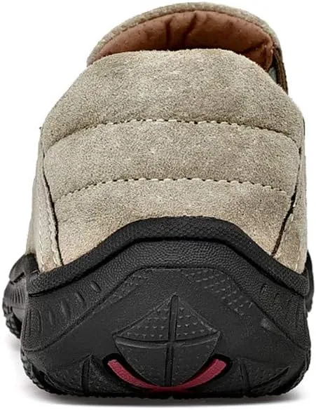 LEADER SHOW Men's Slip On Hiking Shoes Outdoor Walking Shoes Casual Comfortable Loafers
