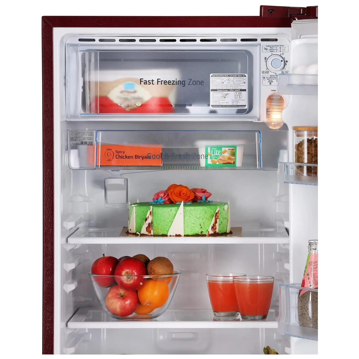 LG GL-B199OSED 185 L 3 Direct-Cool Single-Door Refrigerator ( Scarlet Euphoria, Fastest Ice Making)