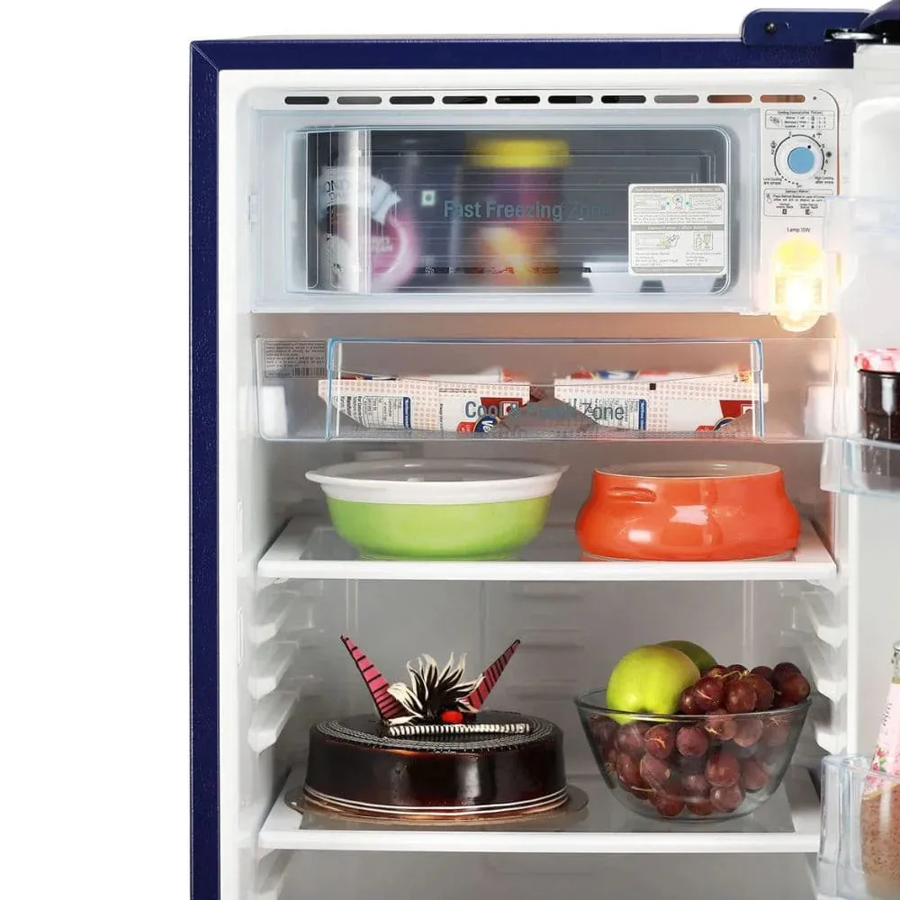 LG GL-B211HRWD, 201 Ltrs 3 Star Inverter Direct Cool Single Door Refrigerator, Blue Euphoria