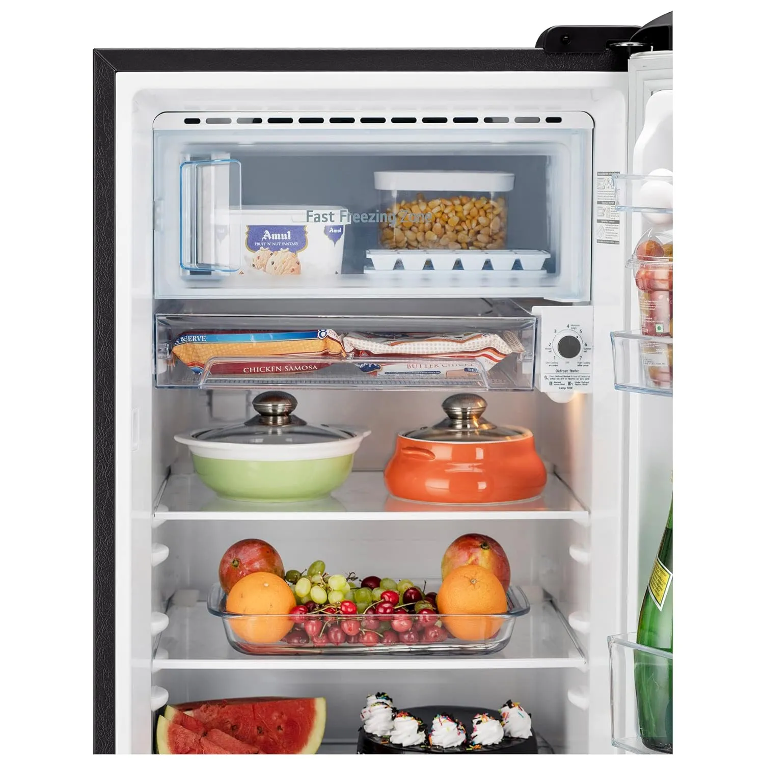 LG GL-D211HESZ 201 L 5 Star Direct-Cool Inverter Single Door Refrigerator ( Ebony Sheen, Base Stand with Drawer & Smart Connect, Gross Volume- 204 Ltr.)