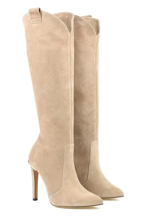 Mylene - High Leather Boots