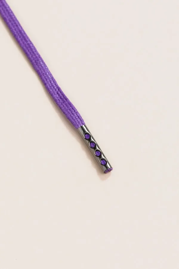 Purple | 4 mm Round Waxed Shoelaces